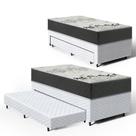 Cama Box com Colchão de D33 ISO 3000 Gazin + Auxiliar de Espuma Unique Solteiro 88cm