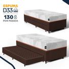 Cama Box com Colchão de Espuma D33 Enrolado Sonno Full Umaflex Auxiliar de Espuma Solteiro 88 cm