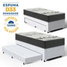 Cama Box com Colchão de espuma D33 ISO 3000 Gazin Auxiliar de Espuma Unique Solteiro 88 cm