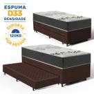 Cama Box com Colchão de espuma D33 ISO 3000 Gazin Auxiliar de Espuma Unique Solteiro 88 cm