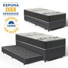 Cama Box com Colchão de espuma D33 ISO 3000 Gazin Auxiliar de Espuma Unique Solteiro 88 cm