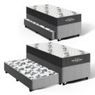 Cama Box com Colchão de Espuma D33 Ortobom Airtech 100 + Auxiliar de Espuma Unique Solteiro 88cm