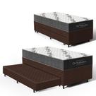 Cama Box com Colchao de Espuma D33 Ortobom Airtech 100 + Auxiliar de Espuma Unique Solteiro 88cm Cama Box com Colchao de Espuma D33 Ortobom Airtech 100 + Auxiliar de Espuma Unique Solteiro 88cm