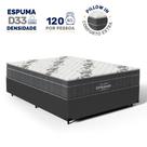 Cama Box com Colchão de Espuma D33 Ortobom Airtech Ortopillow 100 Casal 138cm