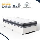 Cama Box com Colchão de Espuma D45 Double Face Territory Hellen Solteiro 88cm