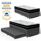 Cama Box com Colchão de Espuma D45 Pillow In Anjos OrtoConfort com Auxiliar de Espuma Unique Solteiro 88 cm
