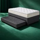 Cama Box com Colchão de Espuma D45 Pillow Top Ortopédico Domo + Auxiliar de Espuma Unique Solteiro 88cm