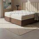 Cama Box com Colchão de Espuma D45 Pillow Top Ortopédico Domo Casal 138cm