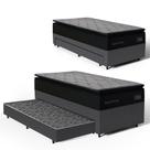 Cama Box com Colchão de Espuma D45 Pillow Top Suport Prime + Auxiliar de Espuma Unique Solteiro 88cm Cama Box com Colchão de Espuma D45 Pillow Top Suport Prime + Auxiliar de Espuma Unique Solteiro 88cm