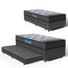 Cama Box com Colchão de Espuma D60 Double Face Guarda Costas Comfort Force Probel + Auxiliar de Espuma Unique Solteiro 88cm
