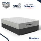Cama Box com Colchão de Molas Ensacadas Ortobom One Face Plenno Superpocket Casal 138cm