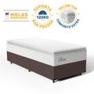 Cama Box com Colchão de Molas Ensacadas Pillow Top Flora Solteiro 88 cm