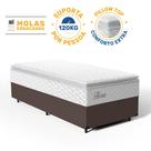 Cama Box com Colchão de Molas Ensacadas Pillow Top Flora Solteiro 88 cm Cama Box com Colchão de Molas Ensacadas Pillow Top Flora Solteiro 88 cm