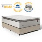 Cama Box com Colchão de Molas Ensacadas Pillow Top Supreme Lux Casal 138 cm