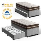 Cama Box com Colchão de Molas Solteiro Anjos Classic Pocket Auxiliar de Espuma Unique Solteiro 88 cm
