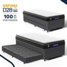 Cama Box com Colchão Gazin de Espuma D28 Pillow Top Ortoblack + Auxiliar de Molas Solteiro 88cm Cama Box com Colchão Gazin de Espuma D28 Pillow Top Ortoblack + Auxiliar de Molas Solteiro 88cm