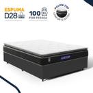 Cama Box com Colchão Gazin de Espuma D28 Pillow Top Ortoblack Casal 138cm Cama Box com Colchão Gazin de Espuma D28 Pillow Top Ortoblack Casal 138cm