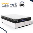 Cama Box com Colchão Gazin de Espuma D28 Pillow Top Ortoblack Queen 158cm Cama Box com Colchão Gazin de Espuma D28 Pillow Top Ortoblack Queen 158cm