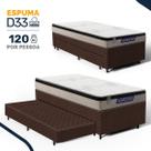 Cama Box com Colchão Gazin de Espuma D33 Pillow In Force MID + Auxiliar de Espuma Solteiro 88cm Cama Box com Colchão Gazin de Espuma D33 Pillow In Force MID + Auxiliar de Espuma Solteiro 88cm