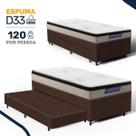 Cama Box com Colchão Gazin de Espuma D33 Pillow In Force MID + Auxiliar de Espuma Solteiro 88cm Cama Box com Colchão Gazin de Espuma D33 Pillow In Force MID + Auxiliar de Espuma Solteiro 88cm