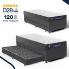 Cama Box com Colchão Gazin de Espuma D60 Double Face Force UP + Auxiliar de Molas Solteiro 88cm Cama Box com Colchão Gazin de Espuma D60 Double Face Force UP + Auxiliar de Molas Solteiro 88cm