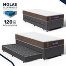 Cama Box com Colchão Gazin de Molas Ensacadas One Face Air Light + Auxiliar de Molas Solteiro 88cm Cama Box com Colchão Gazin de Molas Ensacadas One Face Air Light + Auxiliar de Molas Solteiro 88cm