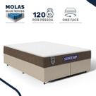 Cama Box com Colchão Gazin de Molas Ensacadas One Face Air Light Queen 158cm