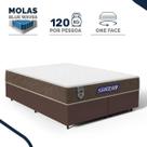 Cama Box com Colchão Gazin de Molas Ensacadas One Face Air Light Queen 158cm