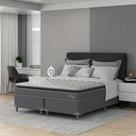 Cama Box com Colchão Queen Classic com Espuma D40 (66x158x198) Marrom e Bege
