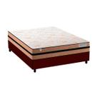 Cama Box com Colchão Smart Milano Casal Marrom Plumatex Cama Box com Colchão Smart Milano Casal Marrom Plumatex