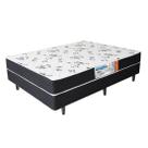 Cama Box Conjugada Casal Umaflex Espuma D28 e Revestimento Poliéster 51x138x188cm Oryon PRETO/BRANCO