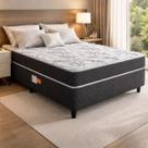 Cama Box Conjugada de Espuma D28 Ortopédica Unique Viúva