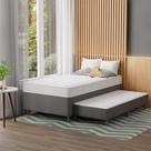 Cama Box Conjugada Solteirão com Cama Auxiliar Premier Unibox Molas Ensacadas (63x108x198) Cinza Cama Box Conjugada Solteirão com Cama Auxiliar Premier Unibox Molas Ensacadas (63x108x198) Cinza
