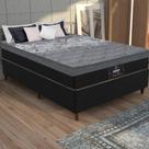 Cama Box Conjugado Casal Com Colchão 138x65x188 New York Hf Gazin Cr35364 Preto