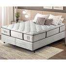 Cama Box Conjugado Queen Com Colchão 158x69x198 Veneza Ii Gazin Cr35311 Branco