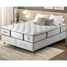 Cama Box Conjugado Queen com Colchão (158x69x198) Veneza II Gazin CR35311