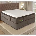 Cama Box Conjugado Queen Com Colchão 158x77x198 Lazzari Gazin Cr35298 Grafite