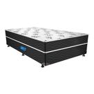 Cama Box Conjugado Solteiro: Colchão Molas Prolastic ProDormir Springs Pillow Black ( 88x188x41) Probel