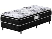 Cama Box Conjugado Solteiro: Colchão Ortopédico D28 ProDormir Advanced Pillow Top Black (88x188x50) Probel