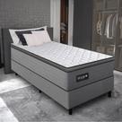 Cama Box Conjugado Solteiro Com Colchão 88x68x188 Texas Gazin Cr35324 Grafite