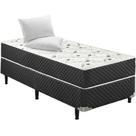 Cama Box Conjugado Solteiro Espuma Estrutura Ortopédica 43x88x188