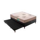 Cama Box CRC Casal +Colchão D33 Espuma Pérola Polar 138x188
