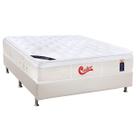 Cama Box CRC Casal + Colchão Molas Pocket Castor Gold Star Vitagel -
