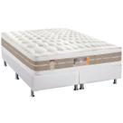 Cama Box CRC King + Colchão Molas Pocket Castor Silver Sr 193x203