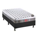 Cama Box CRC Solteiro + Colchão Molas Pocket Castor Light Plush 88