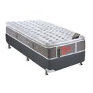Cama Box CRC Solteiro + Colchão Molas Pocket Castor Light Stress 88