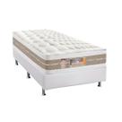 Cama Box CRC Solteiro + Colchão Molas Pocket Castor Silver Sr 88x188