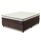 Cama Box Desmontável Colchão Queen Molas Superlastic Euro Pillow Start 158x198x62cm Apolo Bege / Marrom