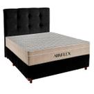 Cama Box e Colchão Casal Molas Ensacadas Airflex + Cabeceira Preto Cama Box e Colchão Casal Molas Ensacadas Airflex + Cabeceira Preto