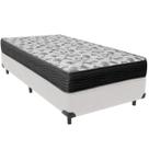 Cama Box e Colchão ISO100 Espuma D33 Solteiro Ortobom